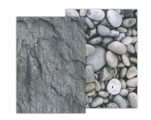 Бумага с рисунком "Галька/Камень" А4(21х29,7см) двухсторонняя 300г/м2 Heyda