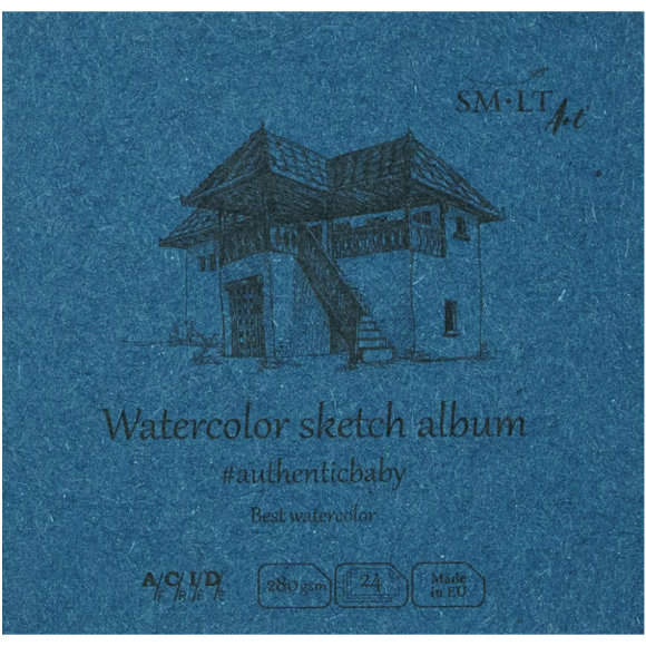 Альбом для акварели AUTHENTIC Baby 9х9см 280г/м2 24л SM-LT Art