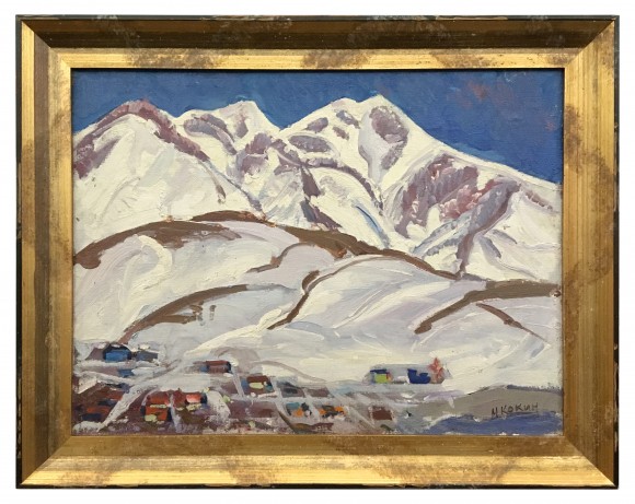 Painting Kamchatka hills, artist Kokin Mikhail