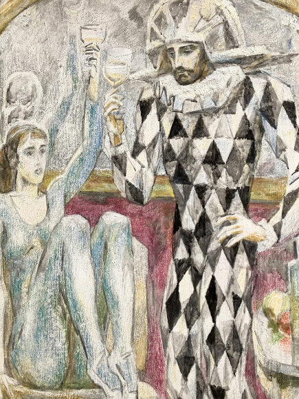 Картина Арлекин, художник Туранский Александр - продано Картина Арлекин, художник Туранский Александр - продано