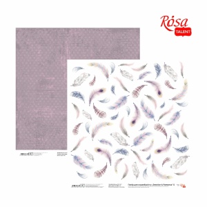 Бумага для скрапбукинга „Emotion & Romance“ 5 двухсторонняя 30,48х30,48см 200г/м2 ROSA TALENT