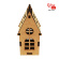 Заготовка "Домик малая" с подвесом ДВП 4,7х3,7х10,5см ROSA TALENT