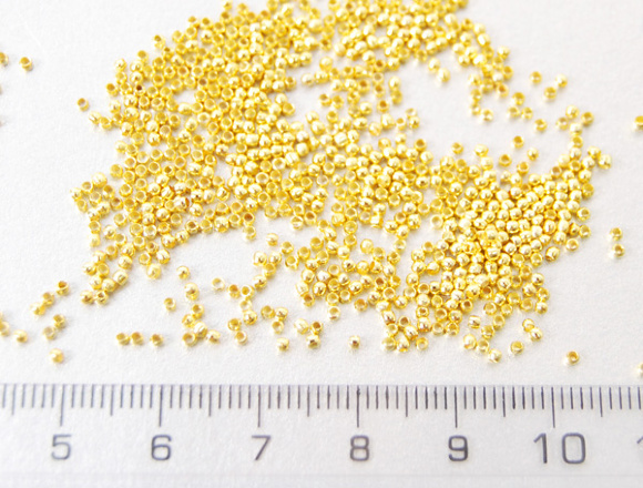 Стопперы круглые 1,5мм цвет золото 5г Margo