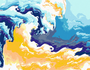 Картина по номерам „Волны независимости“ 35×45см ROSA START