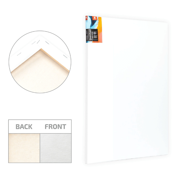Arteo stretcher frame 45×60 cm, fine grain acrylic primer, cotton 280g/m2