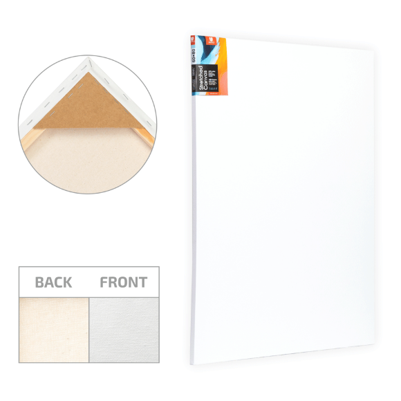 Arteo stretcher frame 45×60 cm, fine grain acrylic primer, cotton 280g/m2