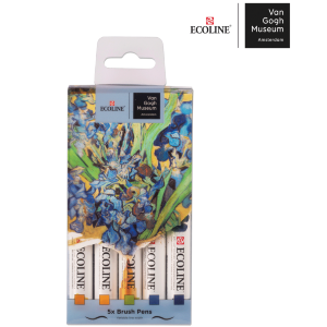 Набор кистей-ручек Ecoline Brushpen Van Gogh Museum 5 круг Royal Talens