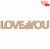 Заготовка надпись „Love You“ МДФ 45х8см ROSA TALENT