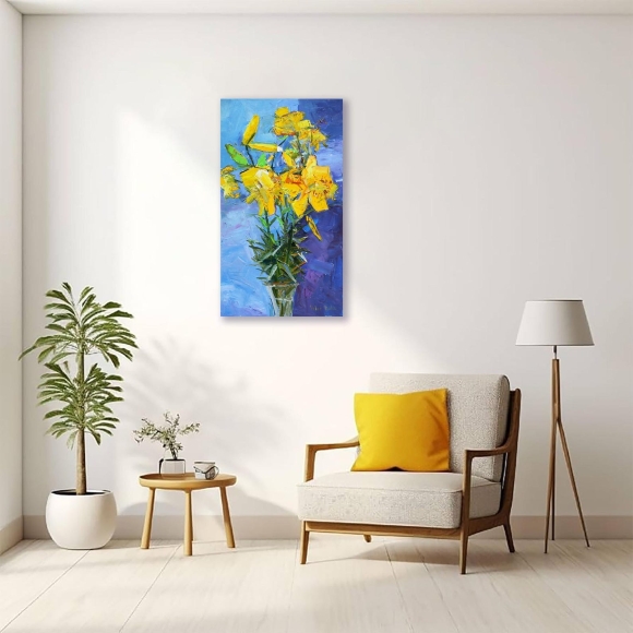 Картина Желтые лилии, художник Дулин Егор Картина Желтые лилии, художник Дулин Егор