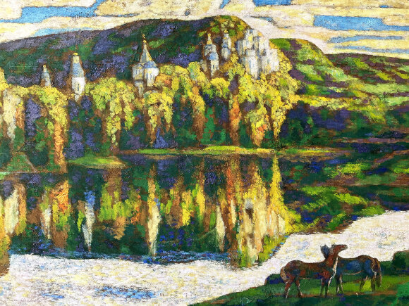 Картина Монастырь, художник Туранский Александр - продано Картина Монастырь, художник Туранский Александр - продано