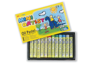 Пастель масляная MINI MOPS-12 12цв Mungyo