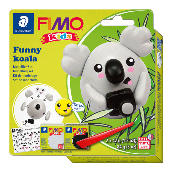 Набор Fimo Kids «Коала» 2 цв.*42 г Fimo