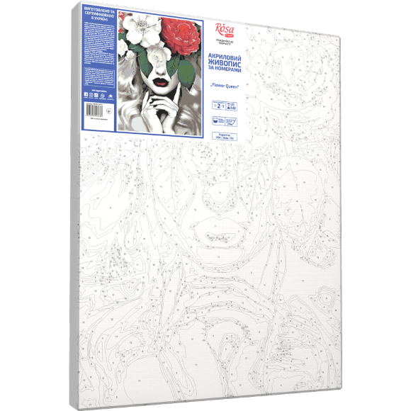 Картина по номерам „Flower Queen“ 35×45см ROSA START