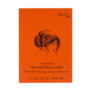 Блокнот-склейка AUTHENTIC (mixed media) А5 200г/м2 40л белый цвет SM-LT Art