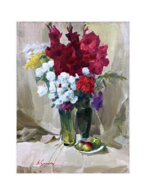 Painting Still life, artist Arkady Soroka Painting Still life, artist Arkady Soroka