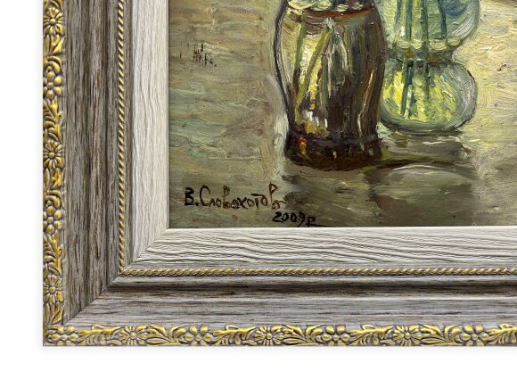 Картина Натюрморт із тюльпанами, художник Словохотов Валерій Картина Натюрморт із тюльпанами, художник Словохотов Валерій