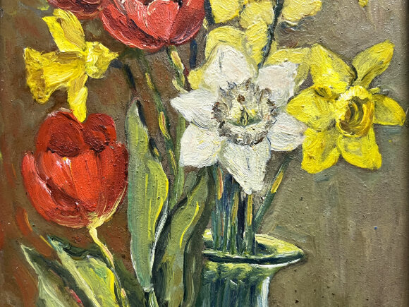 Картина Натюрморт із тюльпанами, художник Словохотов Валерій Картина Натюрморт із тюльпанами, художник Словохотов Валерій