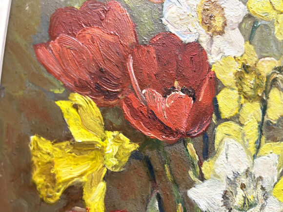 Картина Натюрморт із тюльпанами, художник Словохотов Валерій Картина Натюрморт із тюльпанами, художник Словохотов Валерій