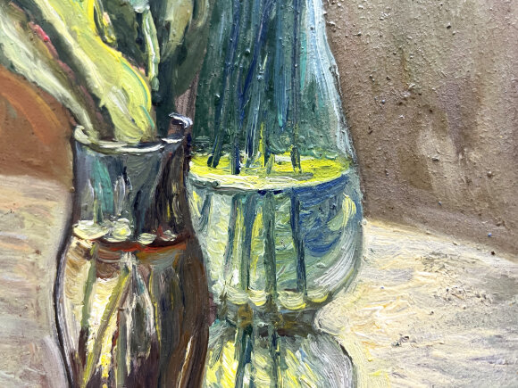 Картина Натюрморт із тюльпанами, художник Словохотов Валерій Картина Натюрморт із тюльпанами, художник Словохотов Валерій