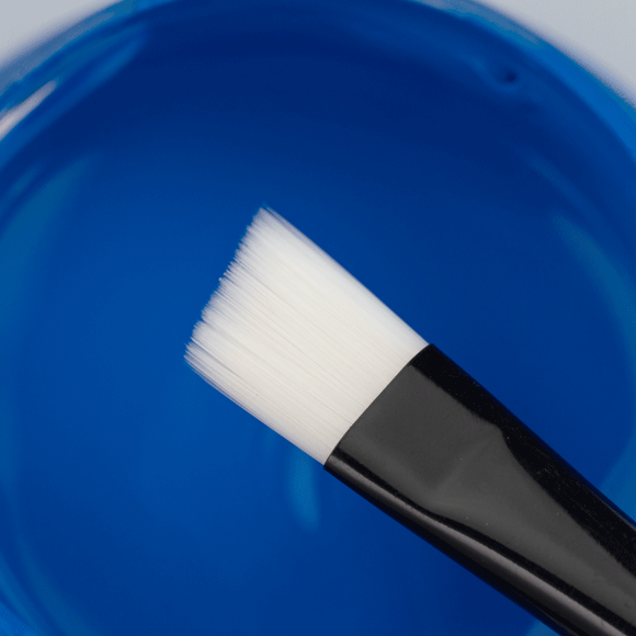 Кисть синтетика угловая INTENSE 1668А №1 длинная ручка ROSA