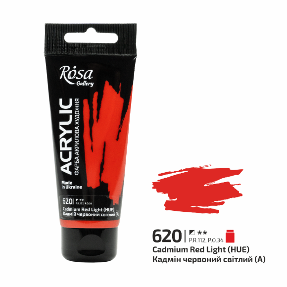 Краска акриловая Голубая фарфоровая (651) 60мл ROSA Gallery