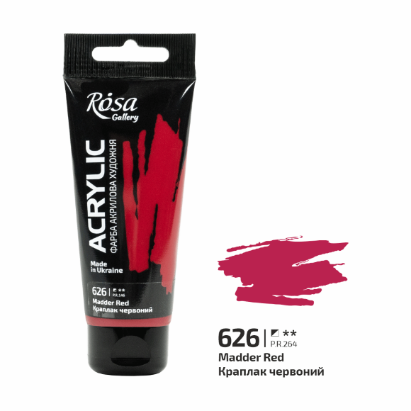 Краска акриловая Голубая фарфоровая (651) 60мл ROSA Gallery