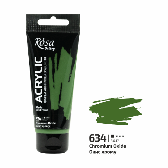 Краска акриловая Голубая фарфоровая (651) 60мл ROSA Gallery