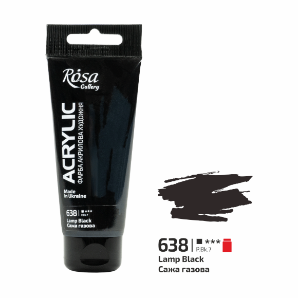 Краска акриловая Голубая фарфоровая (651) 60мл ROSA Gallery