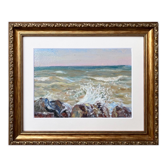 Painting The Sea of ​​Azov, artist Valery Slovokhotov