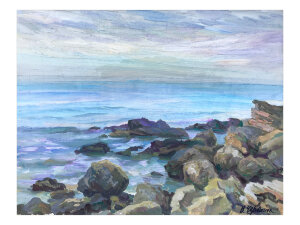 Painting On the shore, artist Volodymyr Chervatiuk Painting On the shore, artist Volodymyr Chervatiuk