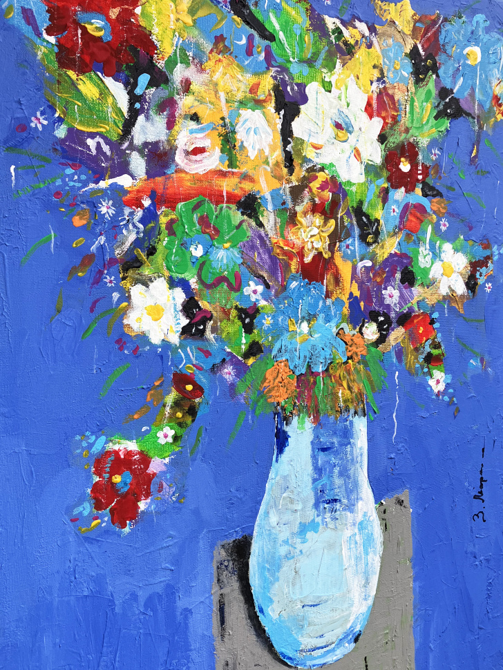 Painting Bouquet of Flowers, artist Zaven Martirosyan