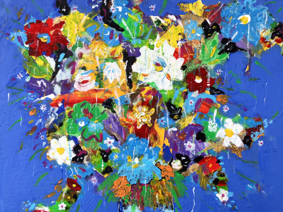 Картина Букет цветов, художник Завен Мартиросян