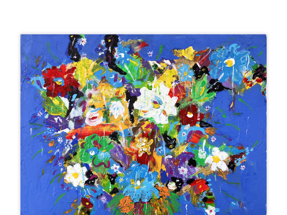 Painting Bouquet of Flowers, artist Zaven Martirosyan