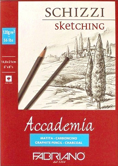 Склейка для эскизов Accademia 120г/м2 50л. Fabriano