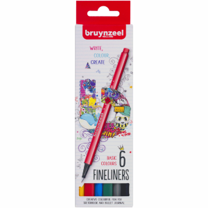 Набор линеров FINELINER Basic 6цв. Bruynzeel