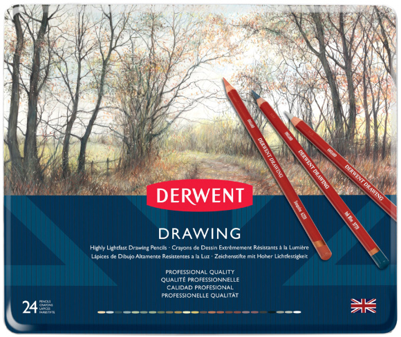 Карандаши для рисунка Drawing 24шт Derwent Карандаши для рисунка Drawing 24шт Derwent