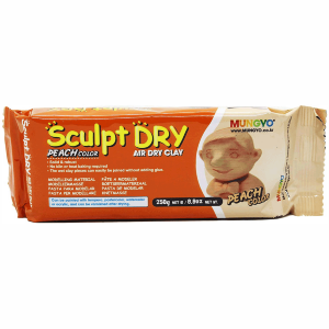 Масса для моделирования персиковая самозастывающая 250г ''Sculpt Dry'' MUNGYO
