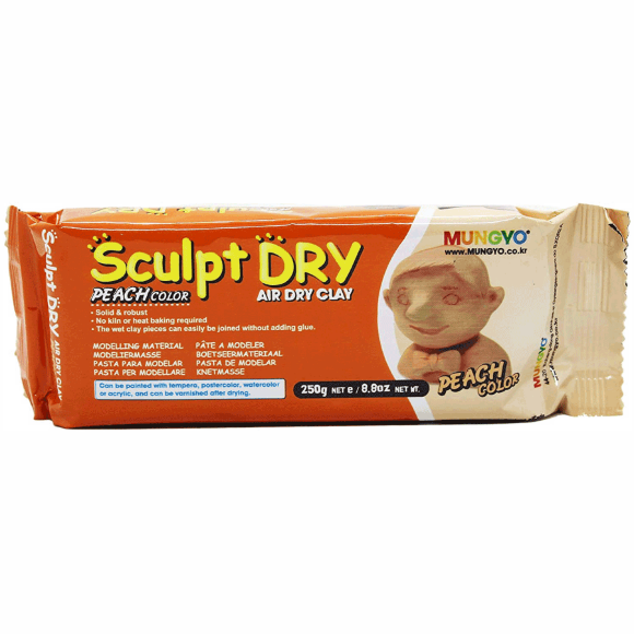 Масса для моделирования персиковая самозастывающая 250г ''Sculpt Dry'' MUNGYO Масса для моделирования персиковая самозастывающая 250г ''Sculpt Dry'' MUNGYO
