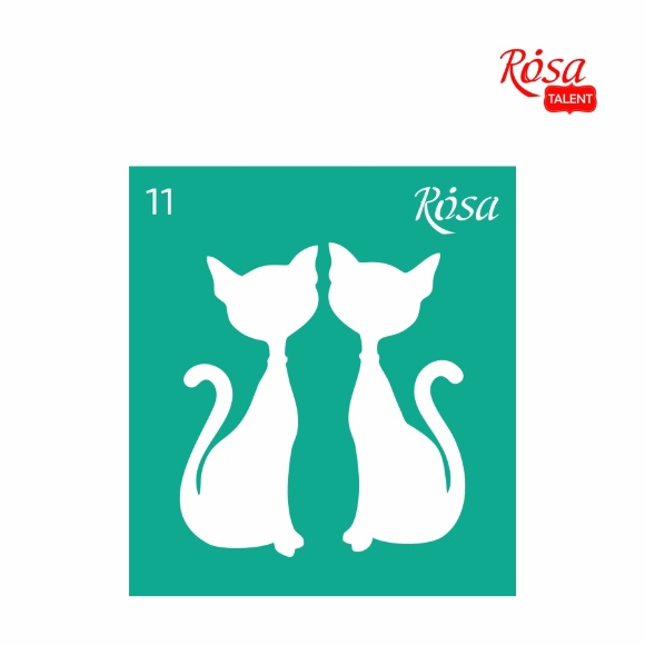 Трафарет многоразовый самоклеящийся №11 9×10см Love ROSA Talent Трафарет многоразовый самоклеящийся №11 9×10см Love ROSA Talent