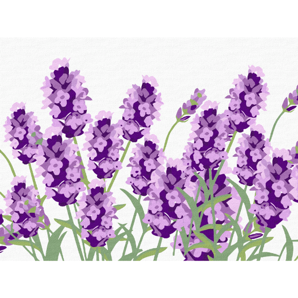 Картина по номерам „Нежная лаванда“ 15х20см с мольбертом ROSA START