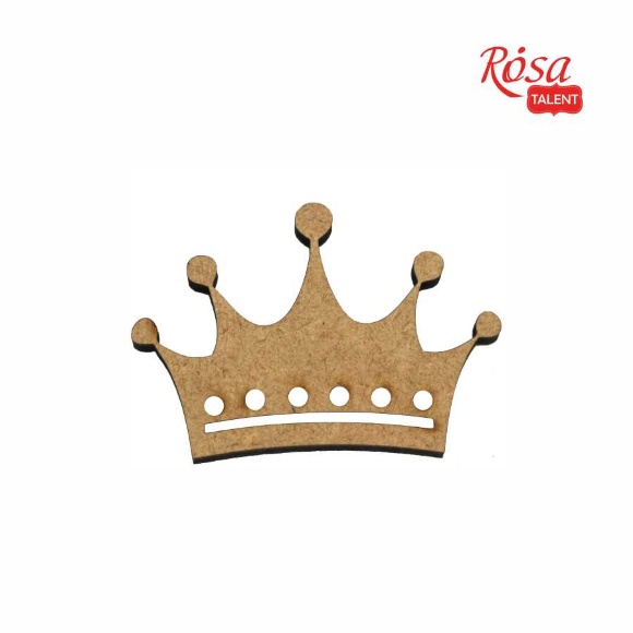 Мини-заготовка Корона МДФ 4,7х3,2см 10шт