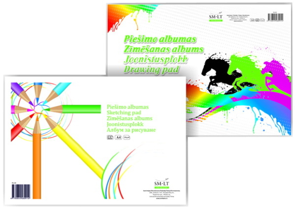 Альбом-склейка для эскизов А4 120г/м2 30л SM-LT Art