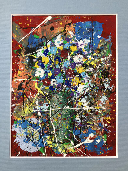 Painting Flowers, artist Zaven Martirosyan Painting Flowers, artist Zaven Martirosyan