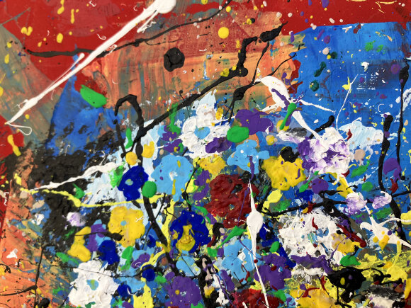 Painting Flowers, artist Zaven Martirosyan Painting Flowers, artist Zaven Martirosyan