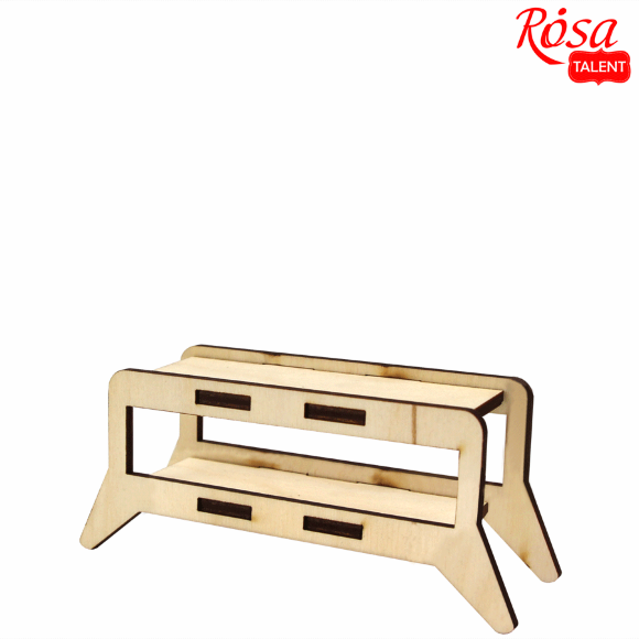 Кукольная мебель „Тумба“ 1 модерн фанера 12х4х5см ROSA TALENT Кукольная мебель „Тумба“ 1 модерн фанера 12х4х5см ROSA TALENT