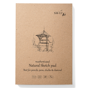 Блокнот-склейка для эскизов AUTHENTIC А4 100г/м2 100л натуральный цвет SM-LT Art