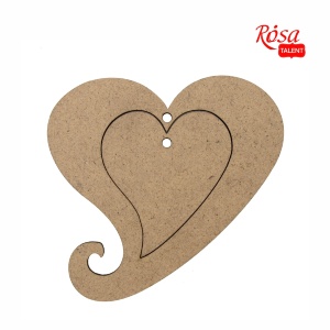 Набор заготовок Два сердца ДВП 10,3х10,7см
