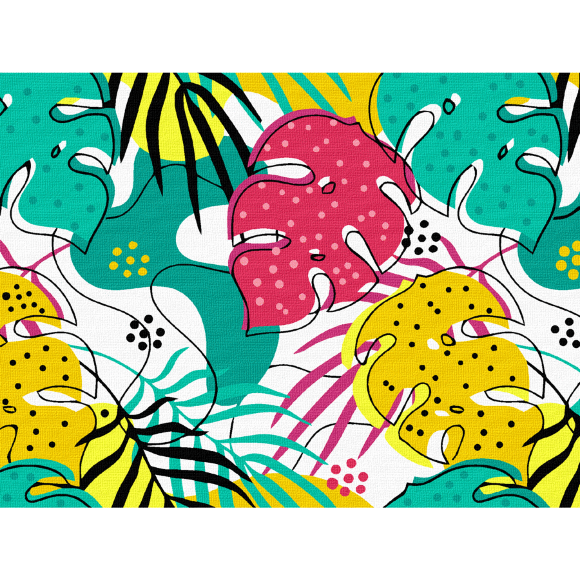 Картина по номерам „Листья“ 15х20см с мольбертом ROSA START