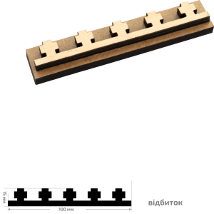 Штамп для выбойки №27 серия Вышиванка 1,5х10см ROSA TALENT Штамп для выбойки №27 серия Вышиванка 1,5х10см ROSA TALENT