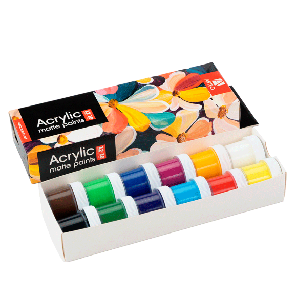 Набор акриловых красок Nature матовый 12×10мл Arteo